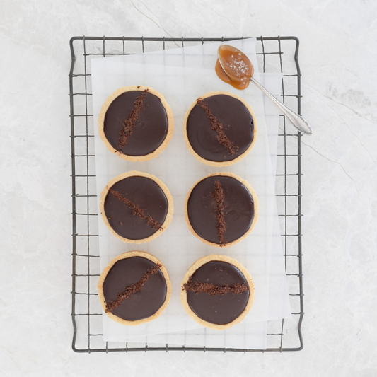 CHOCOLATE SALTED CARAMEL TARTLETS